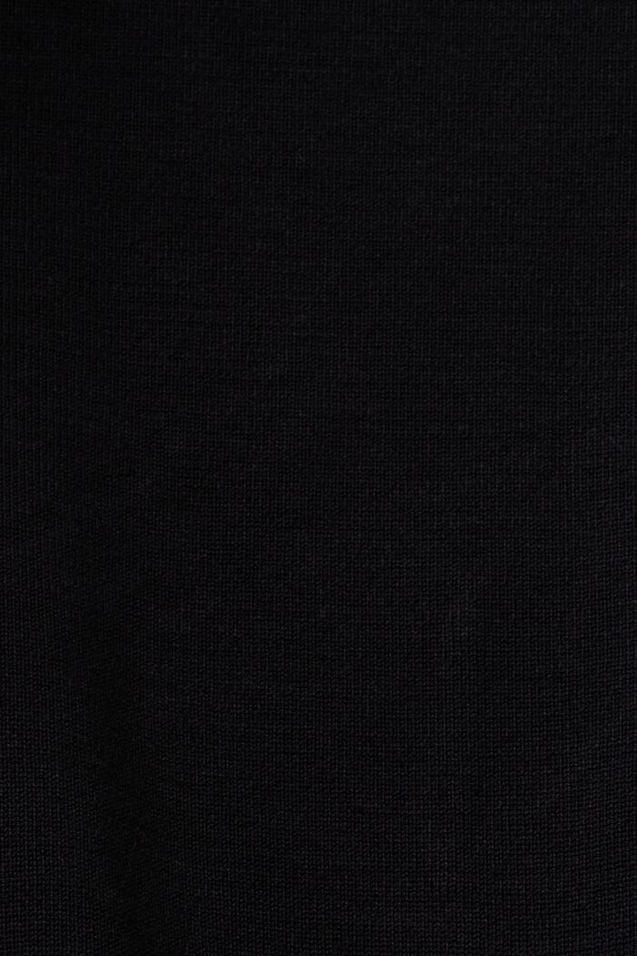 V-Neck Sweater, BLACK, detail image number 5