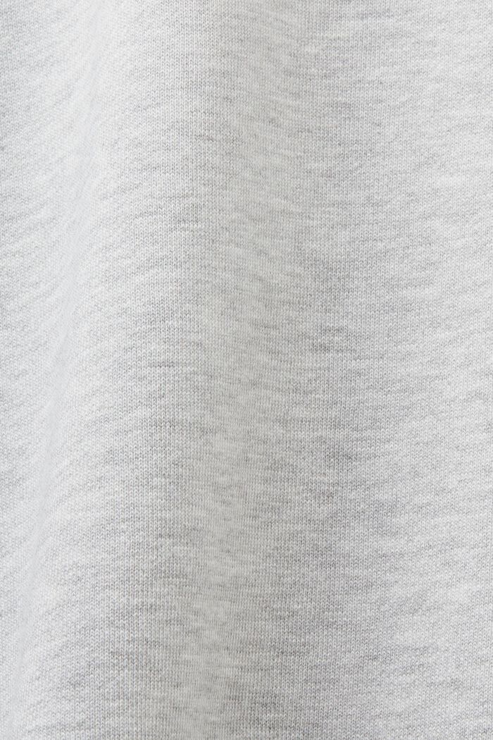 Printed Beaded Oversized Sweatshirt, LIGHT GREY, detail image number 5