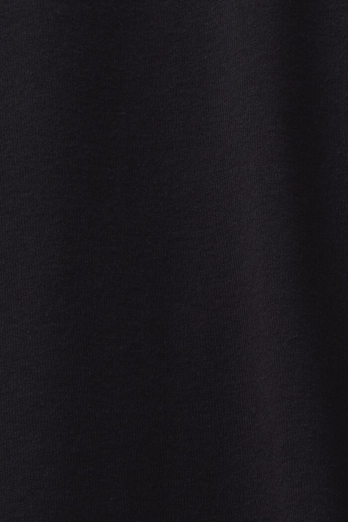Cotton Jersey Longsleeve Top, BLACK, detail image number 5