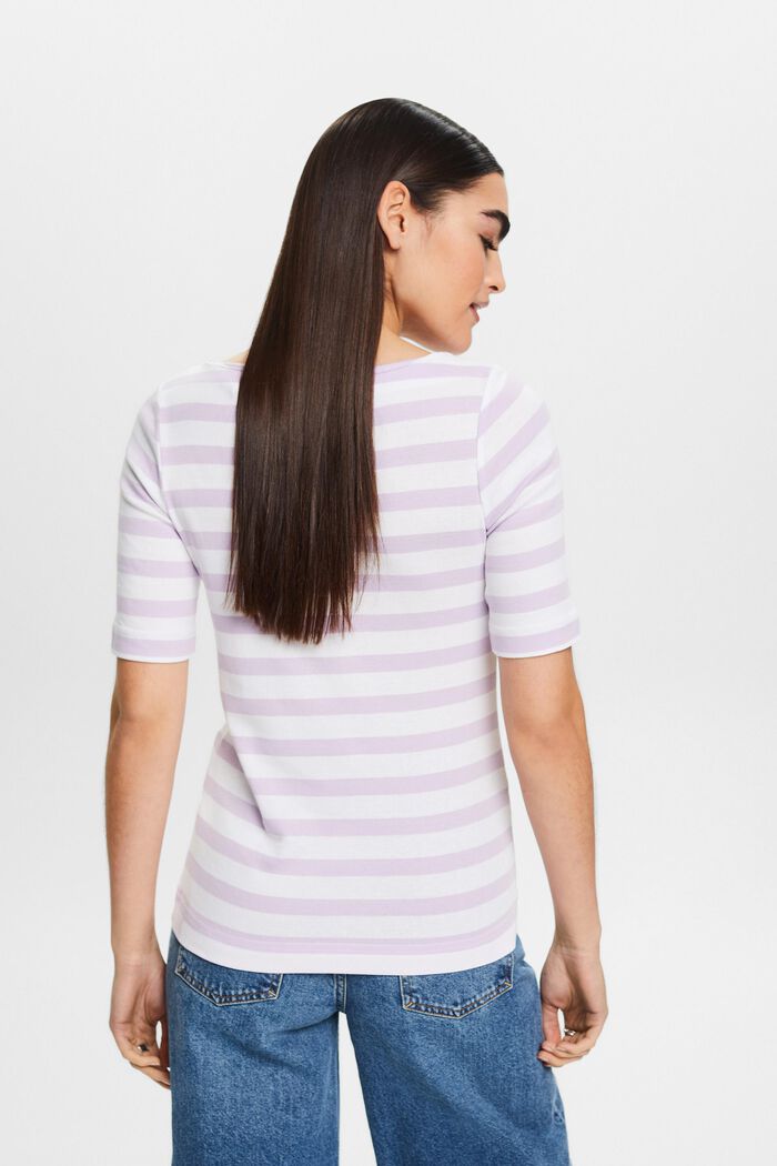 Striped T-Shirt, LAVENDER, detail image number 3