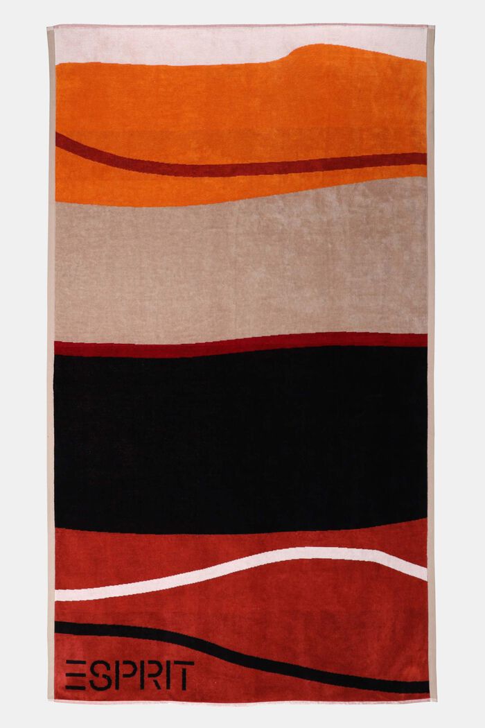 Multicoloured beach towel, ROSEWOOD, detail image number 0