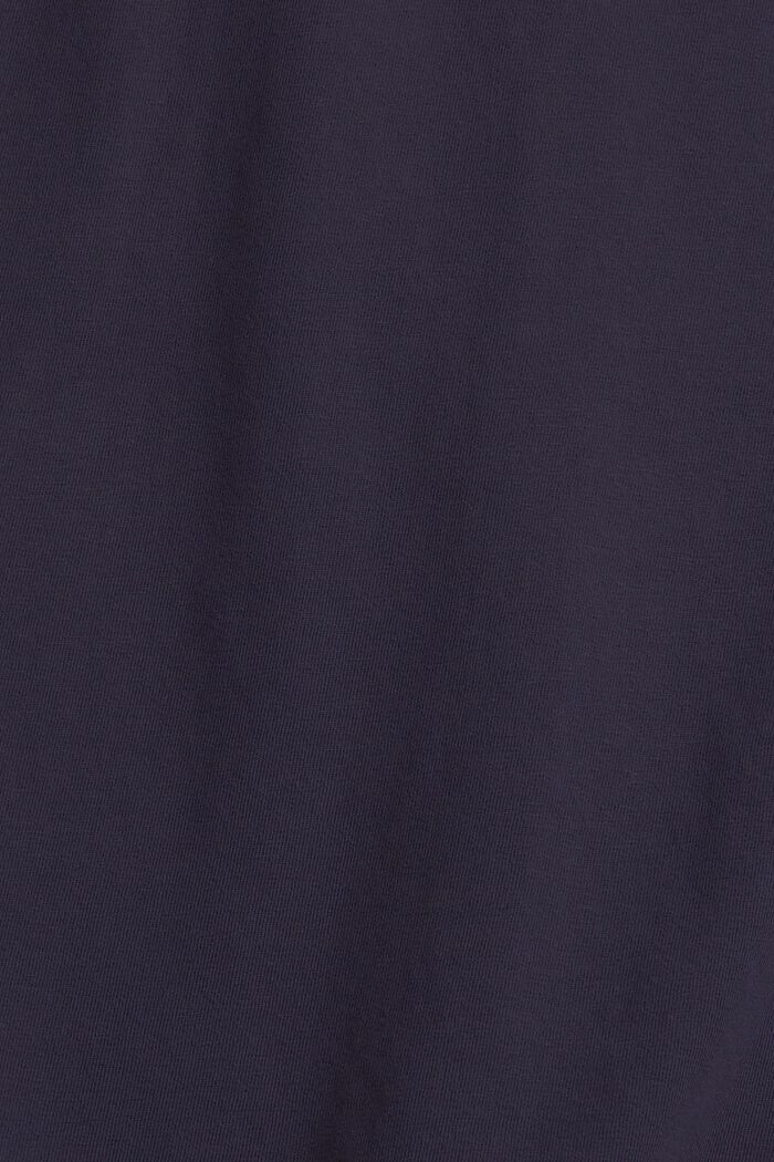 Jersey T-shirt with a button placket, NAVY, detail image number 4