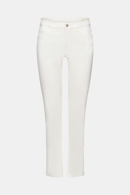Mid-rise straight jeans