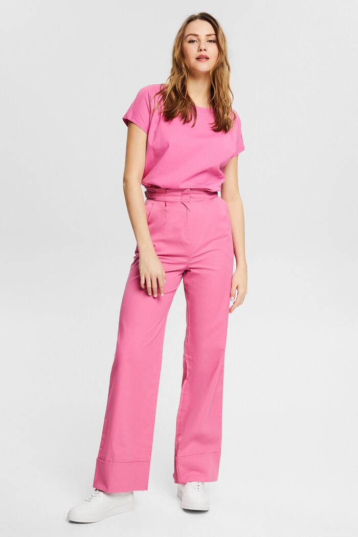 Wide leg trousers, PINK, detail image number 1