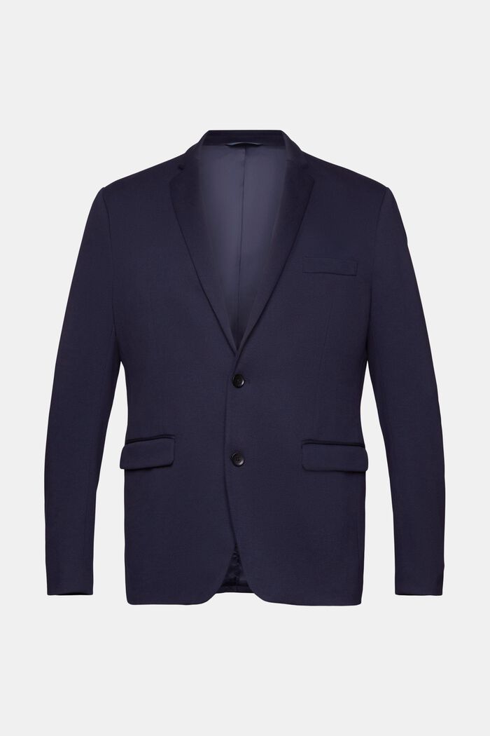 Textured slim fit blazer, NAVY, detail image number 6
