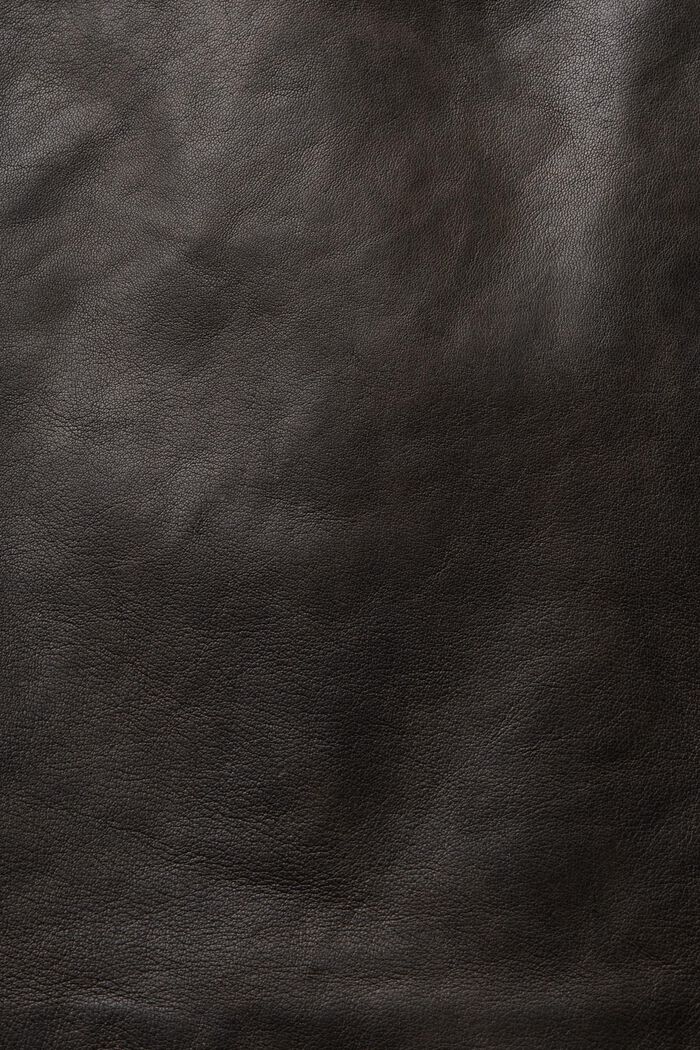 Leather Moto Vest, BLACK, detail image number 5