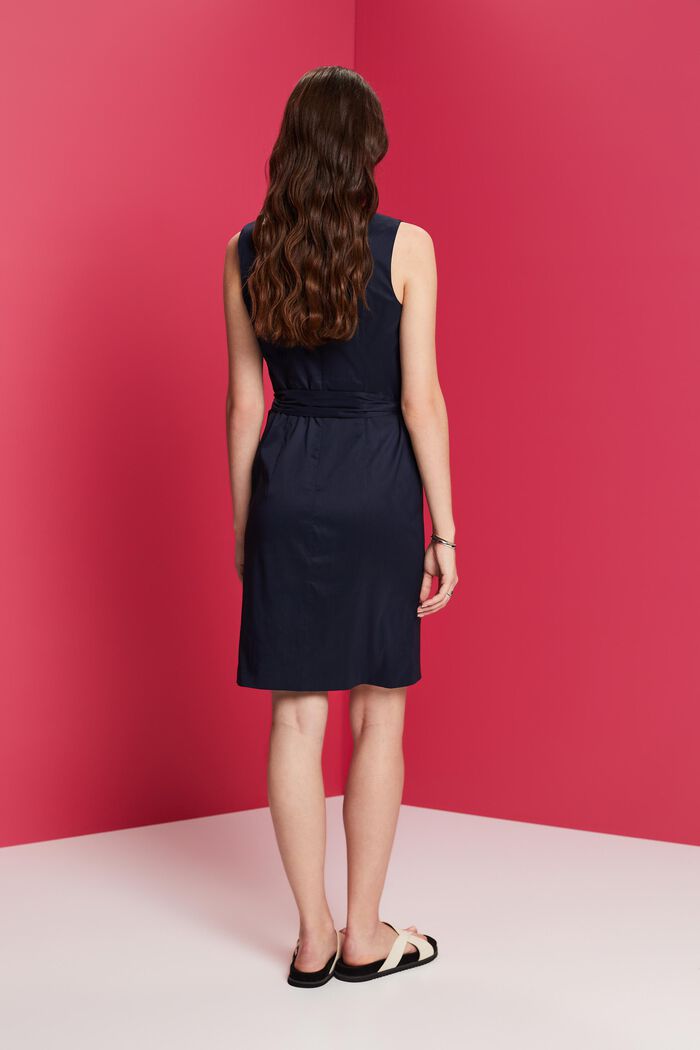 Pencil dress with a knot detail, NAVY, detail image number 3