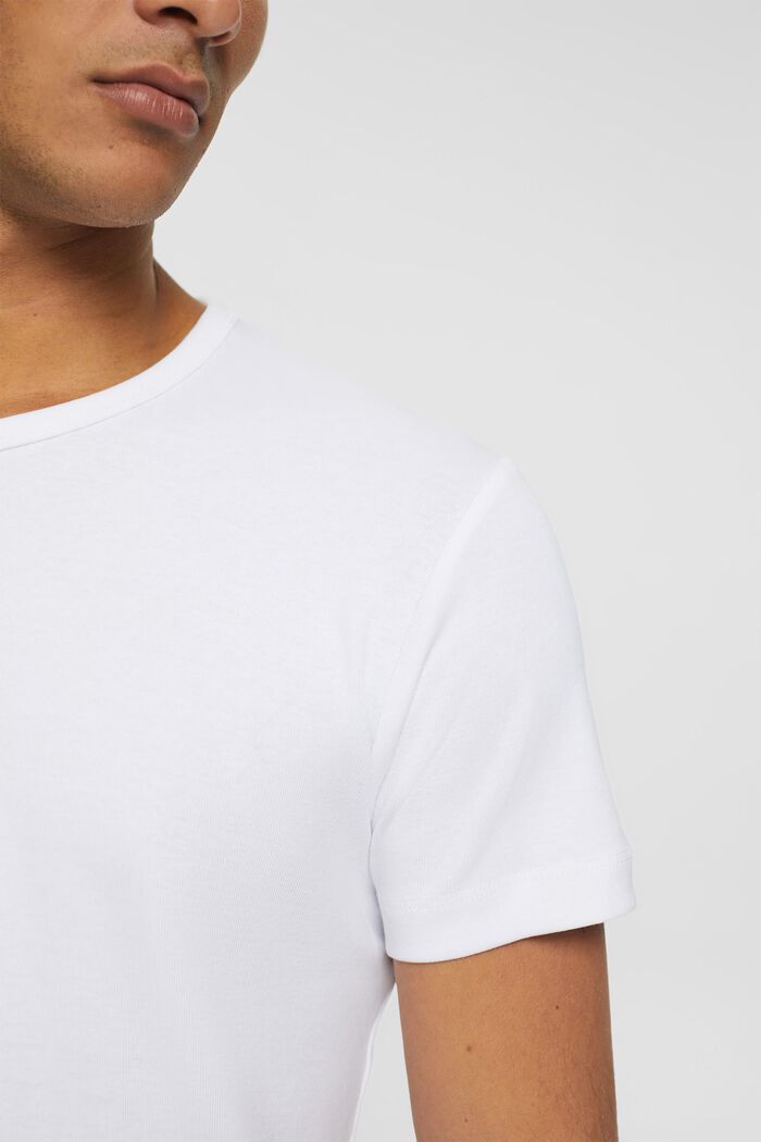 Slim fit jersey t-shirt, WHITE, detail image number 2