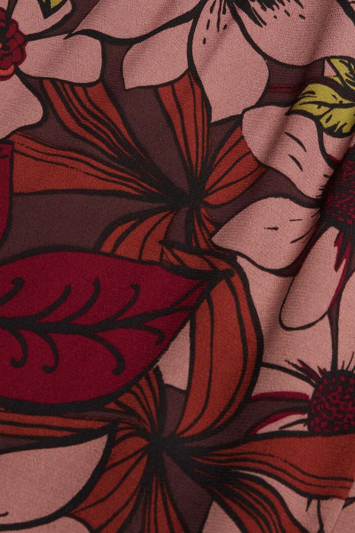 Floral maxi dress with LENZING™ ECOVERO™, TERRACOTTA, detail image number 4
