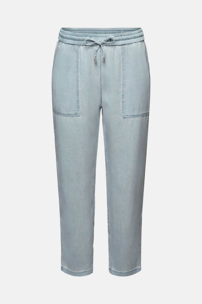 Cropped Twill Joggers, LIGHT BLUE, detail image number 6