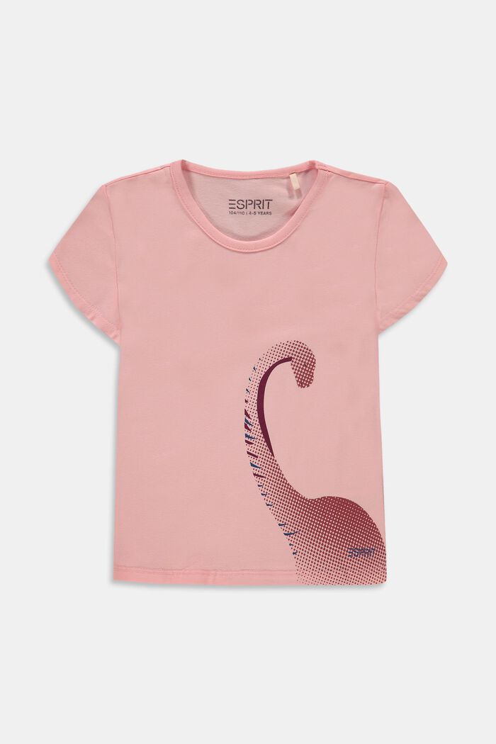 Cotton T-shirt with print, PASTEL PINK, detail image number 0