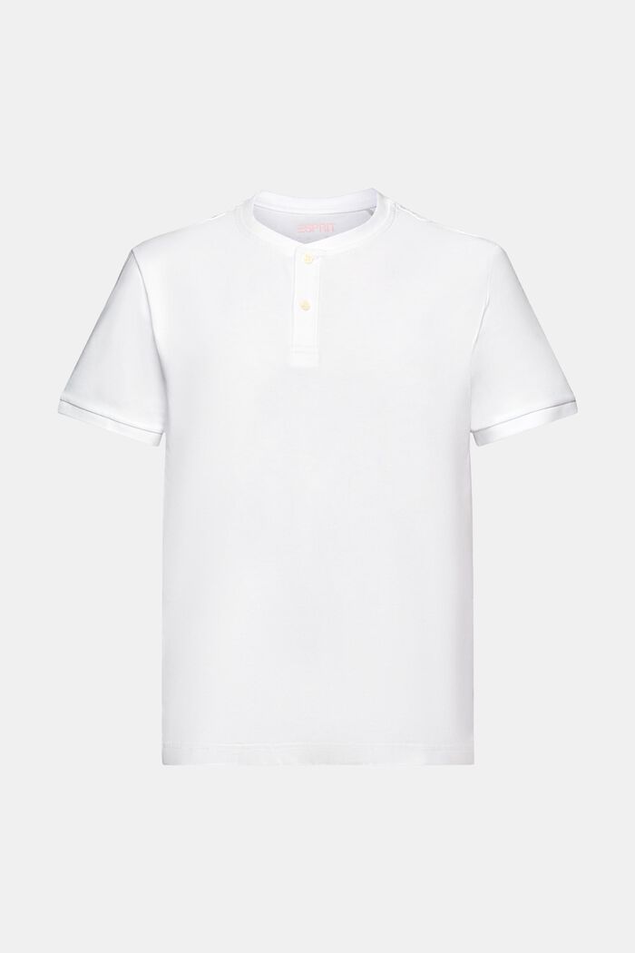 Jersey Henley T-Shirt, WHITE, detail image number 6