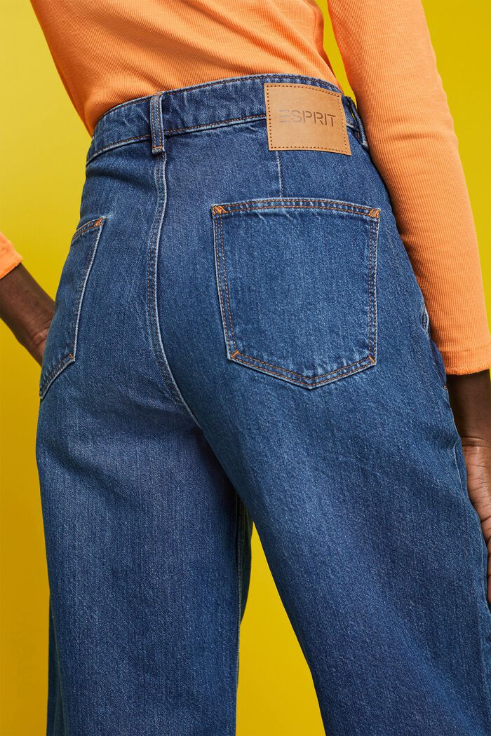 High-rise culotte jeans, BLUE MEDIUM WASHED, detail image number 2