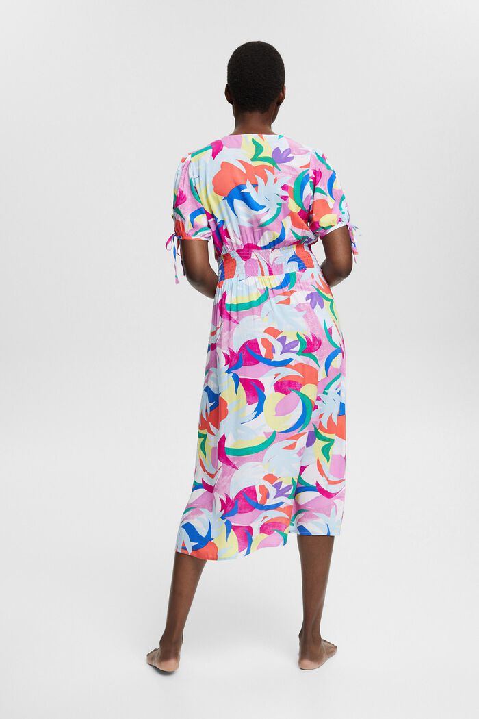 Colourfully patterned dress, LENZING™ ECOVERO™, VIOLET, detail image number 2