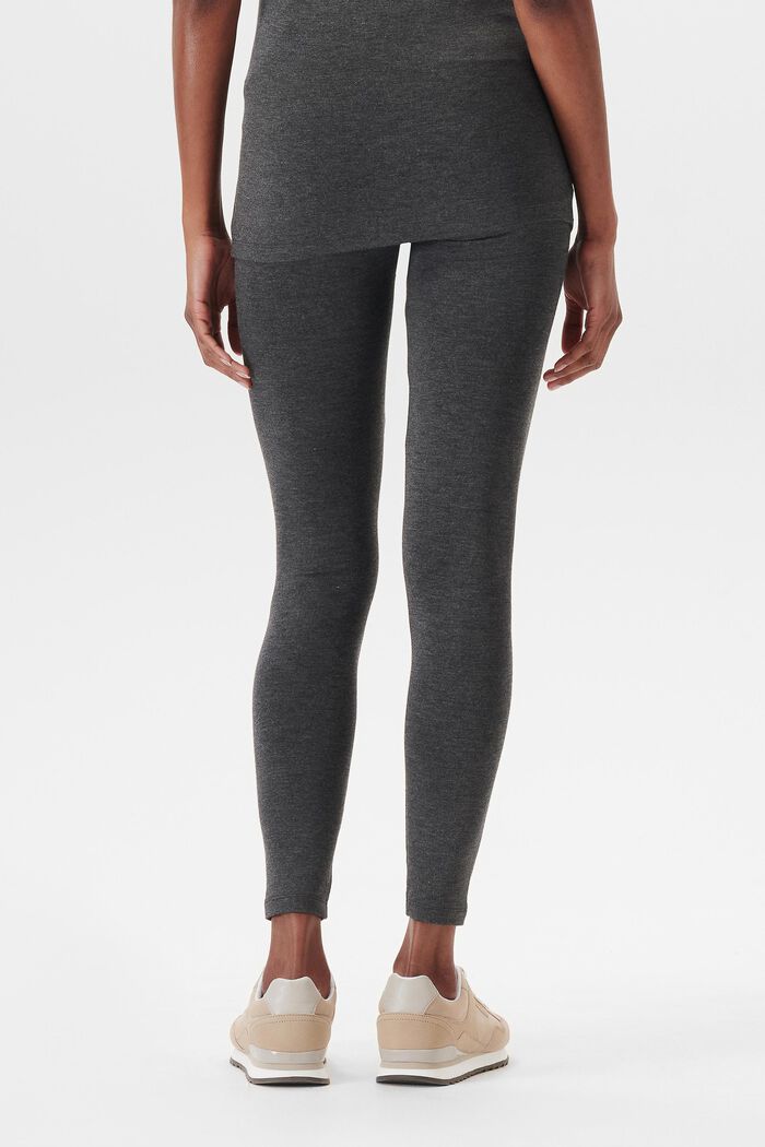 Leggings with an over-bump waistband, CHARCOAL GREY, detail image number 1