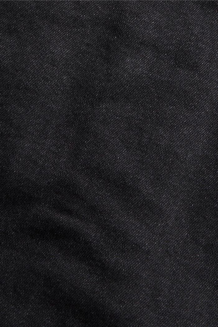 Vintage look denim jacket made of organic cotton/stretch, BLACK DARK WASHED, detail image number 4