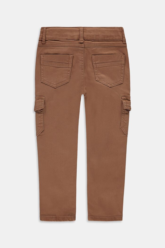 Slim-fit, cargo-style trousers with an adjustable waistband, CARAMEL, detail image number 1