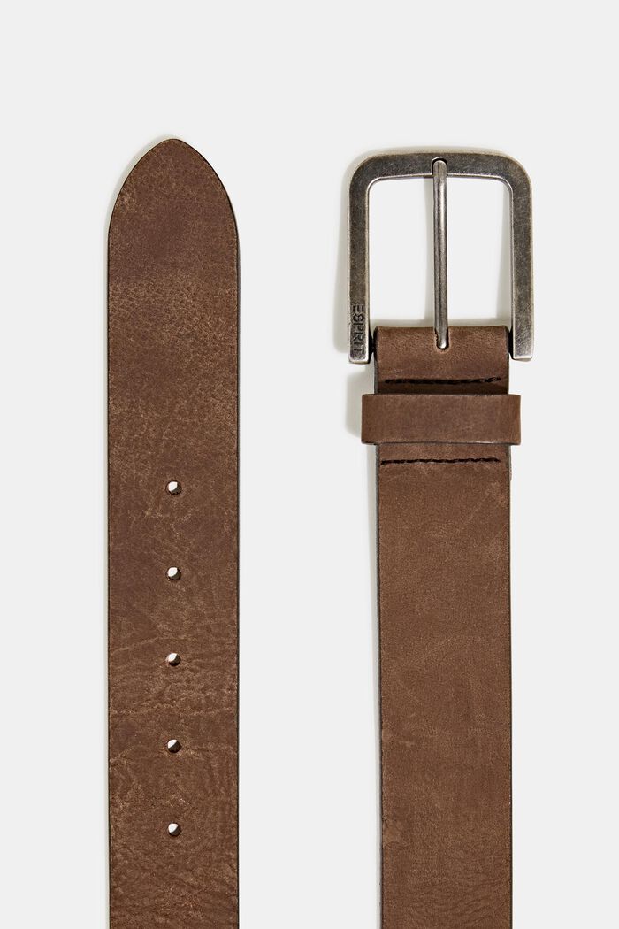 Nubuck leather belt