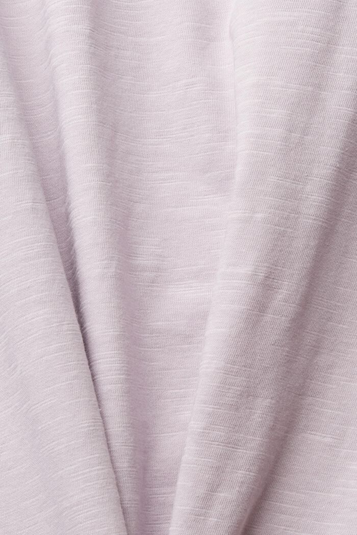 Long sleeve cotton top, LAVENDER, detail image number 1