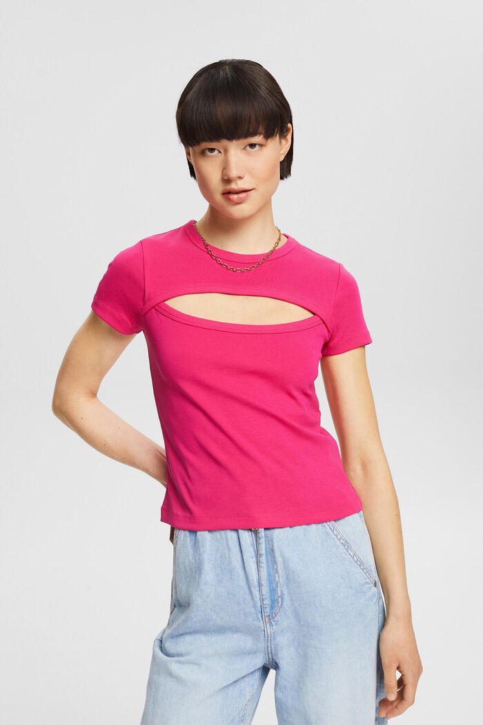 T-shirt with cut-out