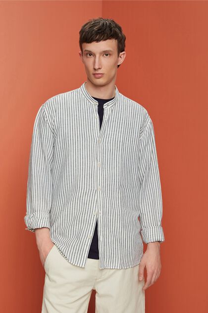 Striped shirt, linen blend