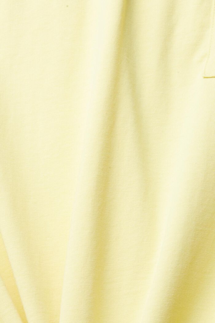 Jersey T-shirt with a small appliquéd motif, LIME YELLOW, detail image number 6