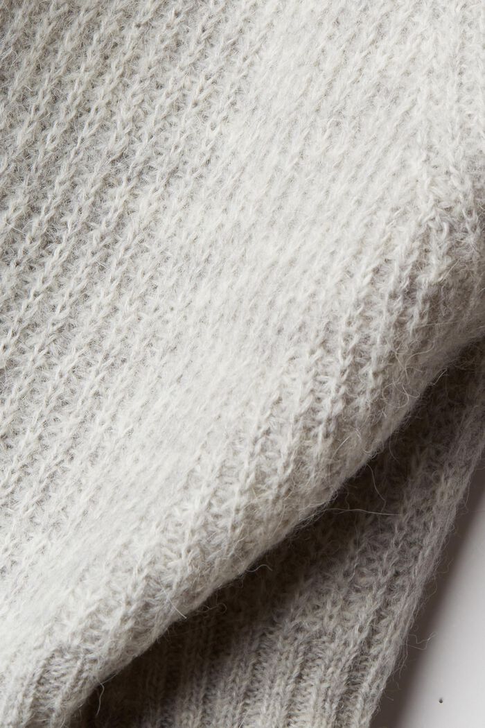 Cropped wool blend cardigan, LIGHT GREY, detail image number 1