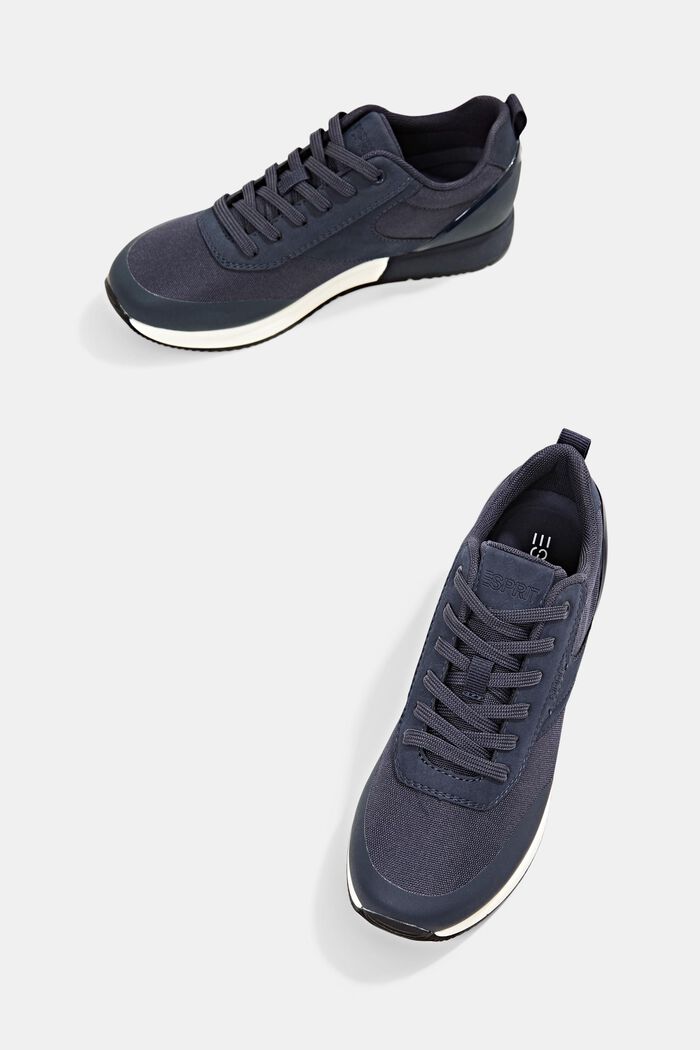 Trainers with a running silhouette, NAVY, detail image number 5