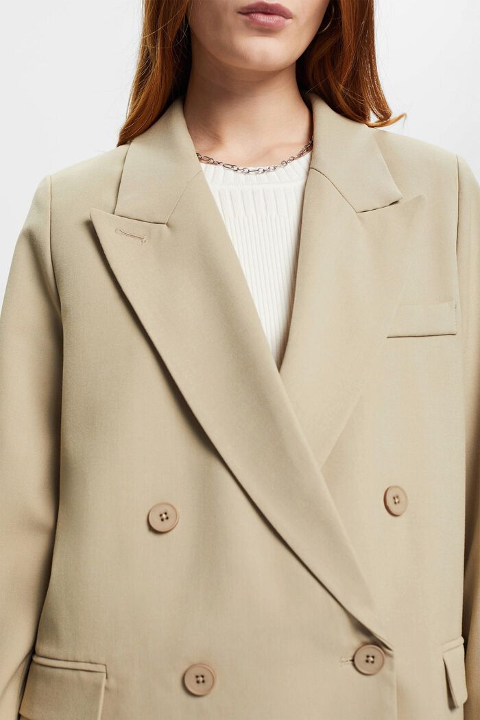 Double-Breasted Blazer, DUSTY GREEN, detail image number 2
