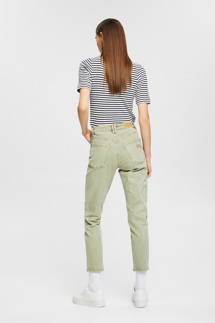 Cotton mom fit jeans, LIGHT KHAKI, detail image number 3