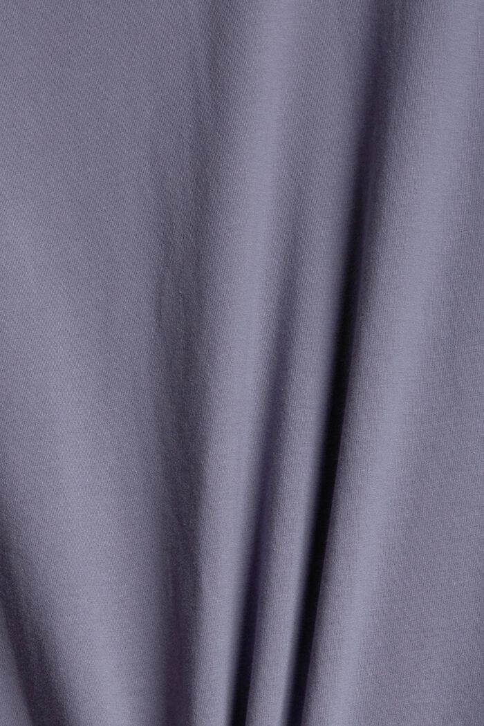 Organic cotton pyjama top, GREY BLUE, detail image number 4