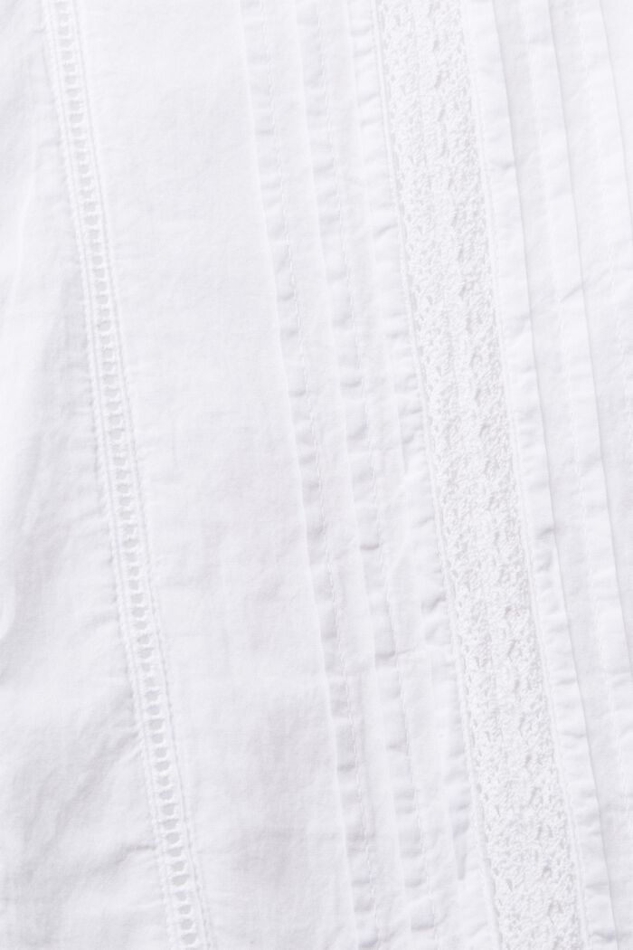 Dress with broderie anglaise embroidery, WHITE, detail image number 1