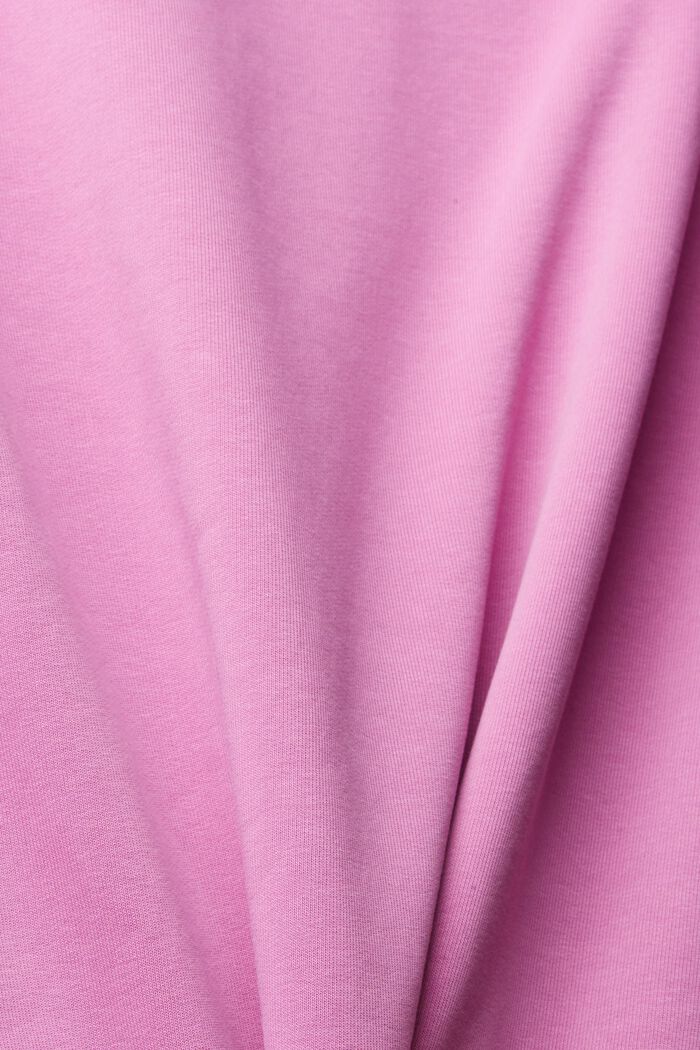 Made of recycled material: sweatshirt with a shoulder detail, DARK PINK, detail image number 4