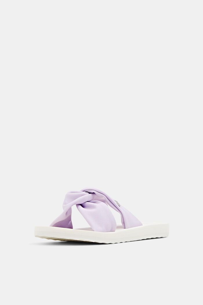 Slip-ons with knotted straps, LILAC, detail image number 1