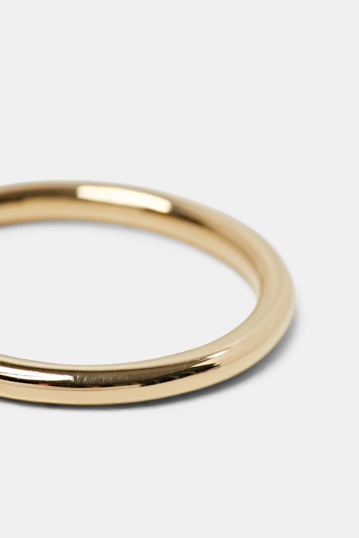 Plain Sterling Silver Ring, GOLD, detail image number 1