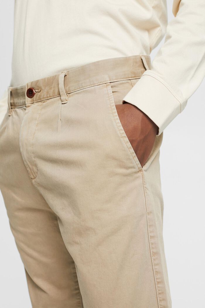 Cropped trousers, LIGHT BEIGE, detail image number 2