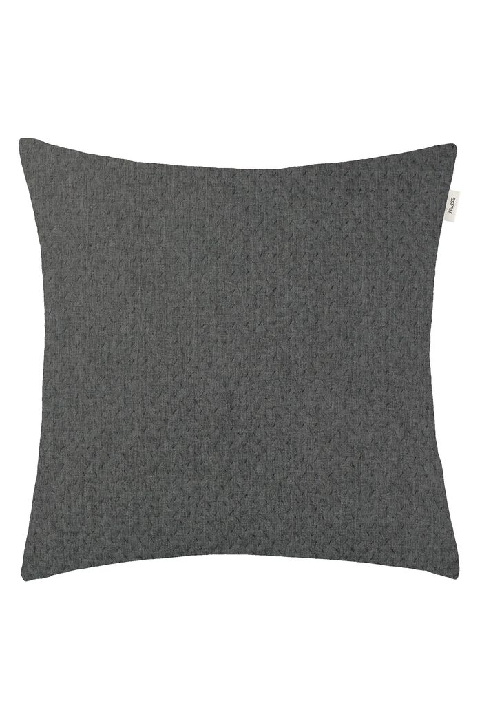 Structured Cushion Cover, DARK GREY, detail image number 0