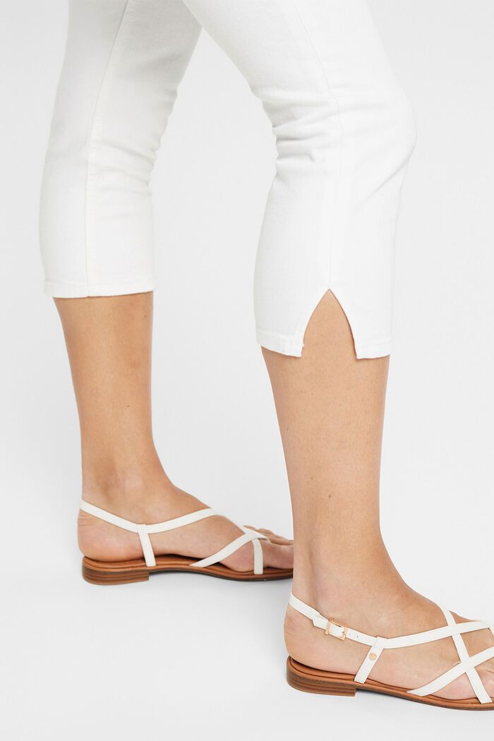 Capri-length jeans, WHITE, detail image number 6