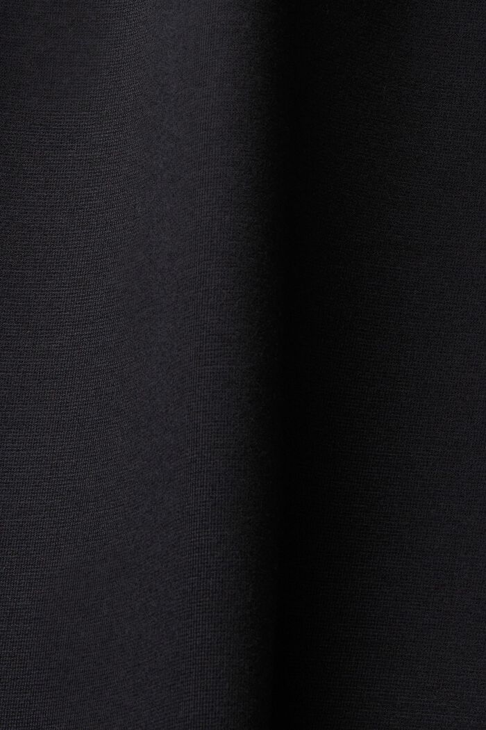Jersey polo dress with zip, BLACK, detail image number 5