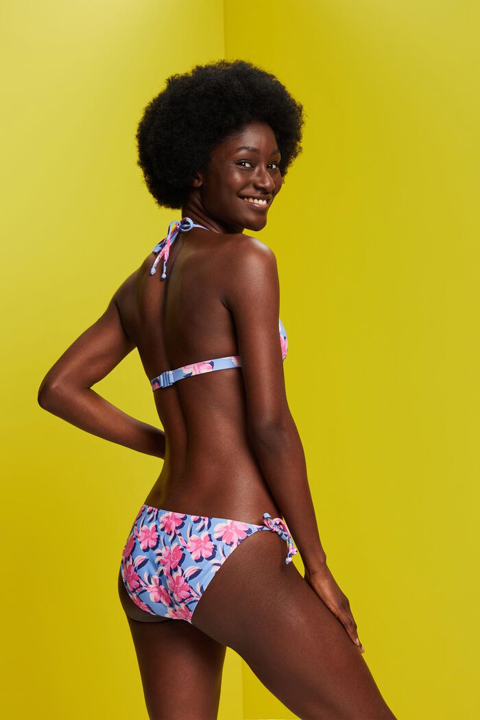 Recycled: bikini bottoms with side ties, LIGHT BLUE LAVENDER, detail image number 2