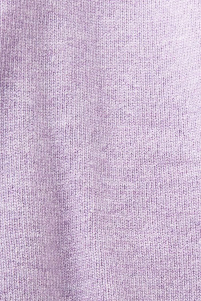 Short-Sleeve Sweater, LAVENDER, detail image number 4