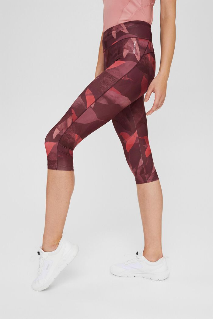 Recycled: high-performance leggings with a print, E-DRY, BLUSH, detail image number 0