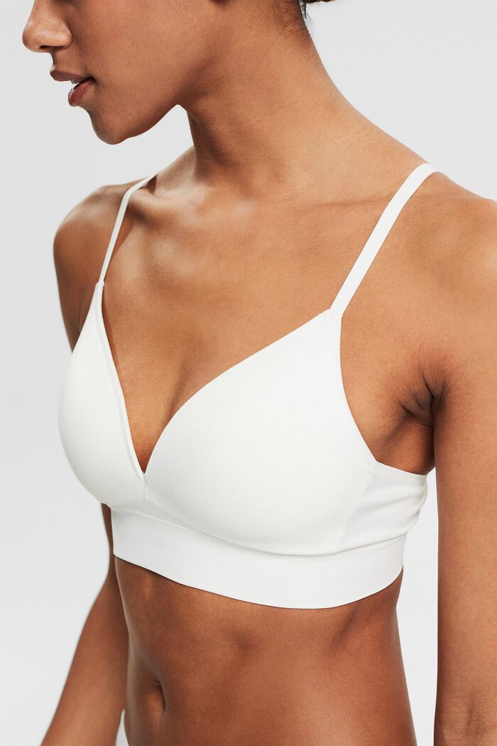 Recycled: padded soft bra, OFF WHITE, detail image number 3