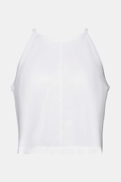 Tank top with keyhole detail, 100% cotton