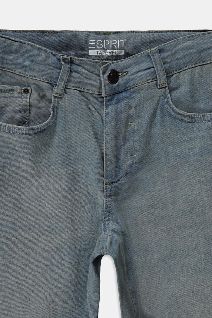 Jeans with an adjustable waistband, BLUE BLEACHED, detail image number 2