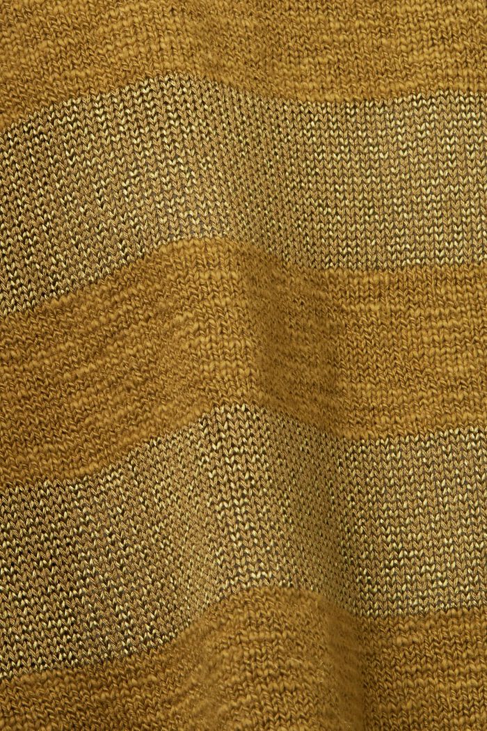 Striped Cardigan, OLIVE, detail image number 5