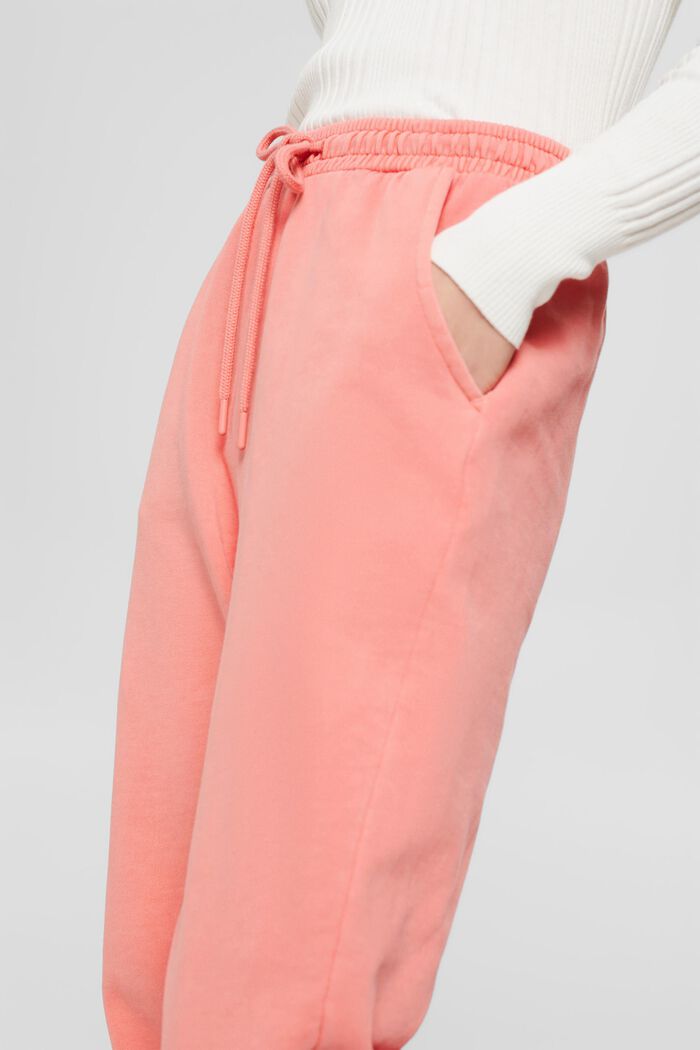 Tracksuit bottoms made of 100% cotton, CORAL, detail image number 2