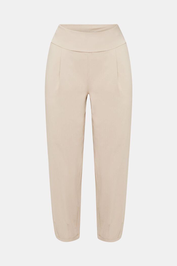 Cropped jersey joggers E-DRY, BEIGE, detail image number 2