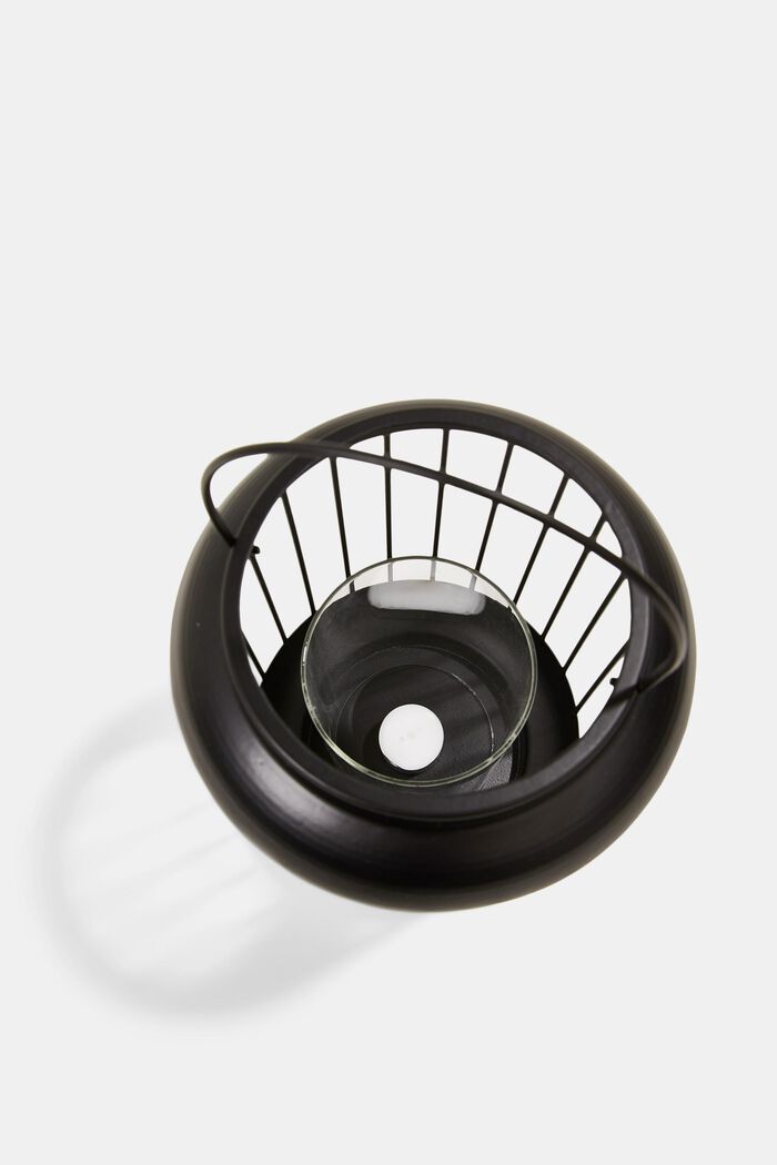 Lantern with metal frame, BLACK, detail image number 2