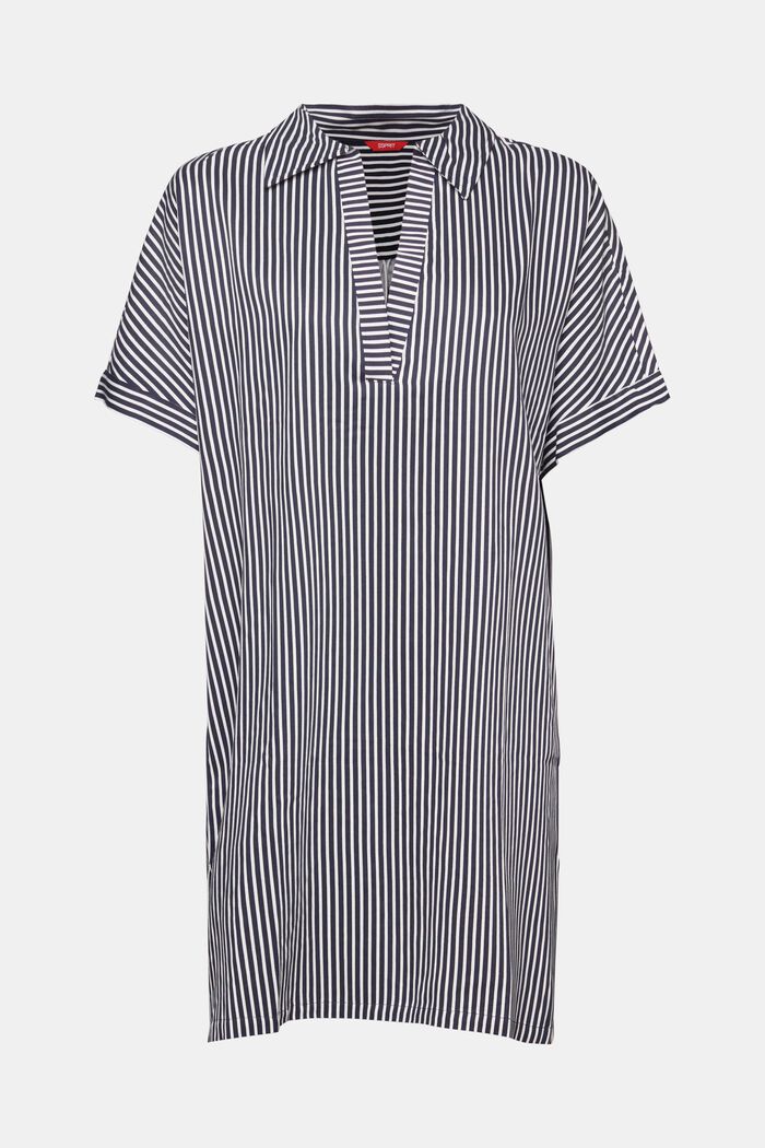 Striped Tunic Dress, NAVY, detail image number 5